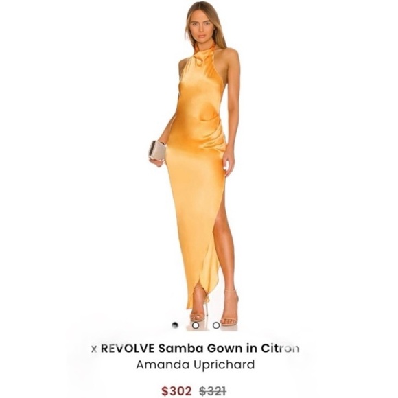 Amanda Uprichard Samba Silk Maxi Gown Dress  Size Small - Picture 4 of 10